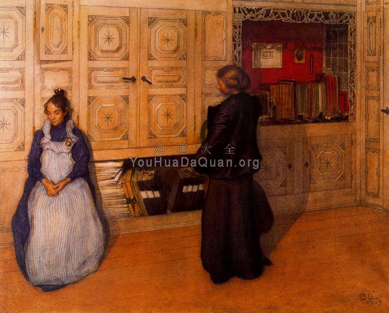 Mother and daughter - 卡尔·拉尔森